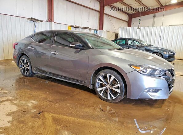 1N4AA6AP6JC410016 2018 NISSAN MAXIMA Серый Передняя правая четверть