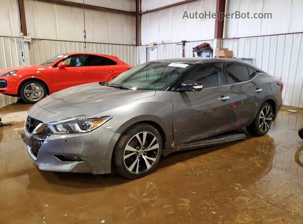 1N4AA6AP6JC410016 2018 NISSAN MAXIMA Серый Передняя левая четверть