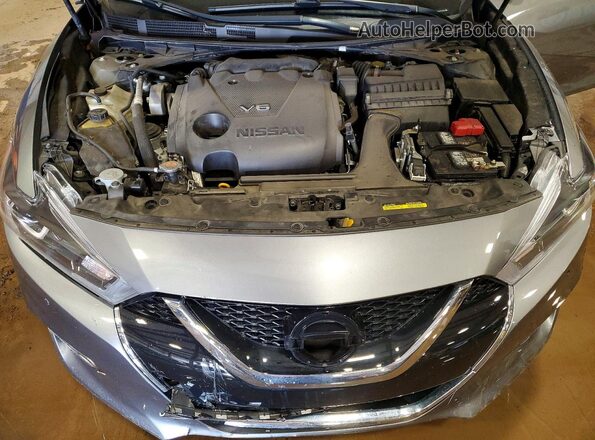1N4AA6AP6JC410016 2018 NISSAN MAXIMA Серый Вид задней части салона