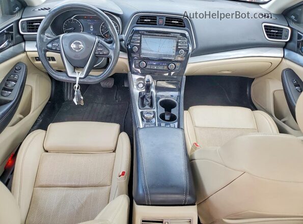 1N4AA6AP7HC365713 2017 NISSAN MAXIMA Белый Вид панели приборов