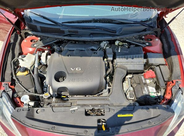 1N4AA6AP7HC385427 2017 NISSAN MAXIMA Maroon Widok wnętrza z tyłu