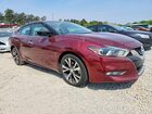 2017 Nissan Maxima 3.5sv Maroon vin: 1N4AA6AP7HC385427