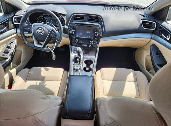 1N4AA6AP7HC385427 2017 NISSAN MAXIMA Maroon Widok deski rozdzielczej