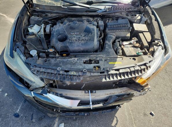1N4AA6AP7HC393348 2017 NISSAN MAXIMA PLATINUM Черный Вид задней части салона