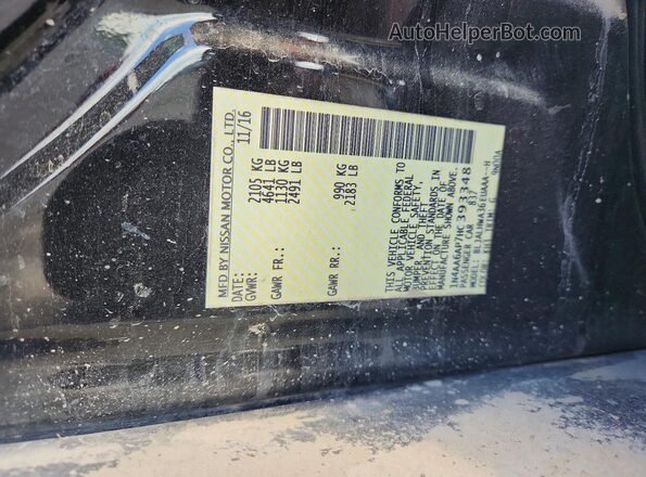 1N4AA6AP7HC393348 2017 NISSAN MAXIMA PLATINUM Черный Вид подкапотного пространства