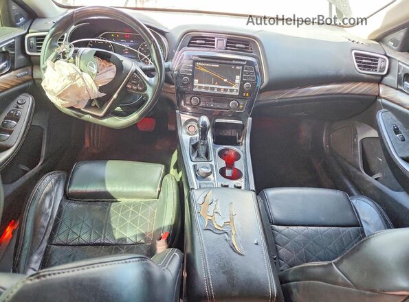 1N4AA6AP7HC393348 2017 NISSAN MAXIMA PLATINUM Черный Вид панели приборов
