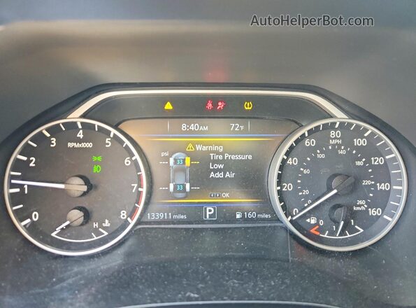 1N4AA6AP7HC419043 2017 NISSAN MAXIMA Charcoal Vista del cuadro de instrumentos
