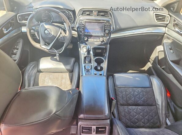 1N4AA6AP8HC367874 2017 NISSAN MAXIMA Синий Вид панели приборов
