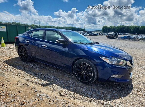 1N4AA6AP8HC367874 2017 NISSAN MAXIMA Синий Передняя правая четверть