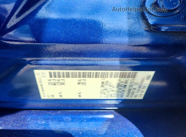 1N4AA6AP8HC367874 2017 NISSAN MAXIMA Синий Вид подкапотного пространства