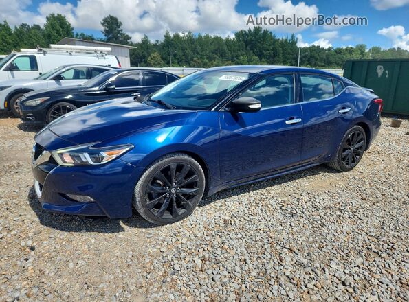 1N4AA6AP8HC367874 2017 NISSAN MAXIMA Синий Передняя левая четверть