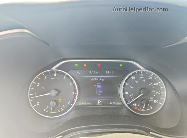 1N4AA6AP8HC367874 2017 NISSAN MAXIMA Синий Вид щитка приборов