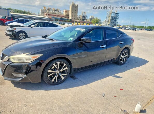 1N4AA6AP8HC408701 2017 NISSAN MAXIMA Black Առջևի ձախ երեք քառորդ տեսարան
