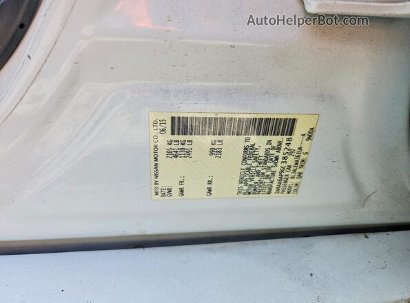 1N4AA6AP9GC385248 2016 NISSAN MAXIMA White Вид підкапотного простору