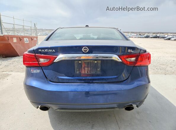1N4AA6AP9GC400783 2016 NISSAN MAXIMA Синий Вид сзади