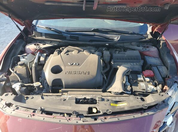 1N4AA6AP9GC447666 2016 NISSAN MAXIMA Maroon Widok wnętrza z tyłu