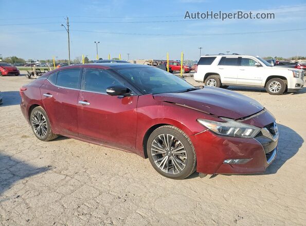 1N4AA6AP9GC447666 2016 NISSAN MAXIMA Maroon Przód prawy