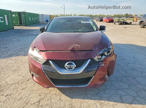 1N4AA6AP9GC447666 2016 NISSAN MAXIMA Maroon Widok z przodu