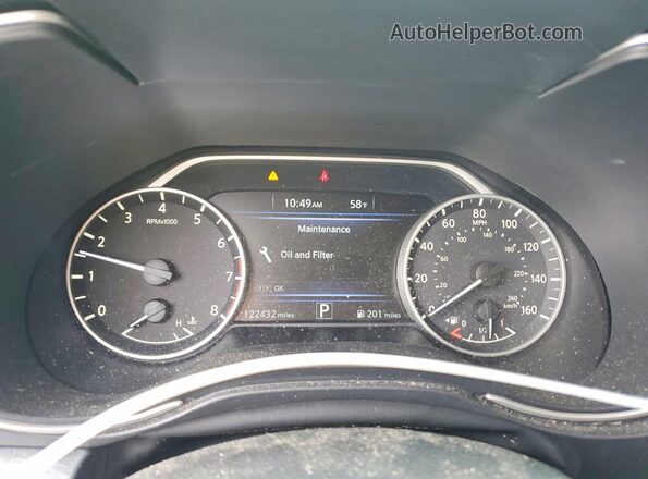 1N4AA6AP9HC367642 2017 NISSAN MAXIMA Черный Вид щитка приборов