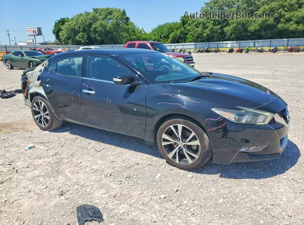 1N4AA6AP9JC381966 2018 NISSAN MAXIMA Черный Передняя правая четверть