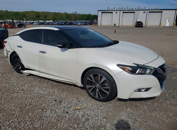1N4AA6AP9JC404565 2018 NISSAN MAXIMA Белый Передняя правая четверть