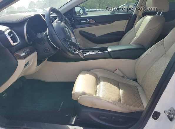 1N4AA6AP9JC404565 2018 NISSAN MAXIMA Белый Вид салона спереди
