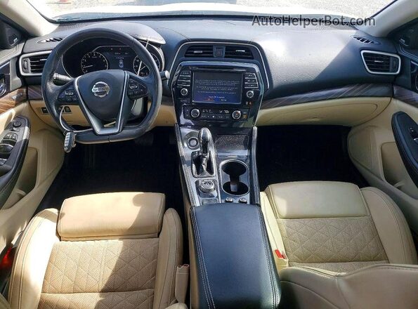 1N4AA6AP9JC404565 2018 NISSAN MAXIMA Белый Вид панели приборов