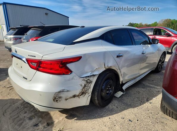 1N4AA6AP9JC404565 2018 NISSAN MAXIMA Белый Задняя правая четверть