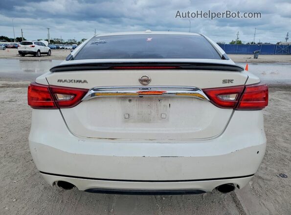 1N4AA6APXGC390412 2016 NISSAN MAXIMA Белый Вид сзади
