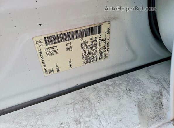 1N4AA6APXGC390412 2016 NISSAN MAXIMA Белый Вид подкапотного пространства