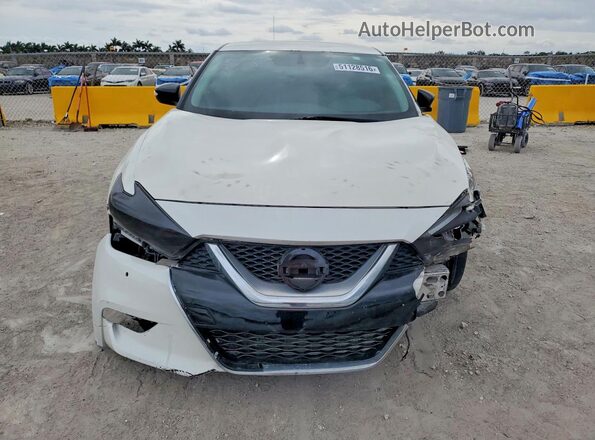 1N4AA6APXGC390412 2016 NISSAN MAXIMA Белый Вид спереди