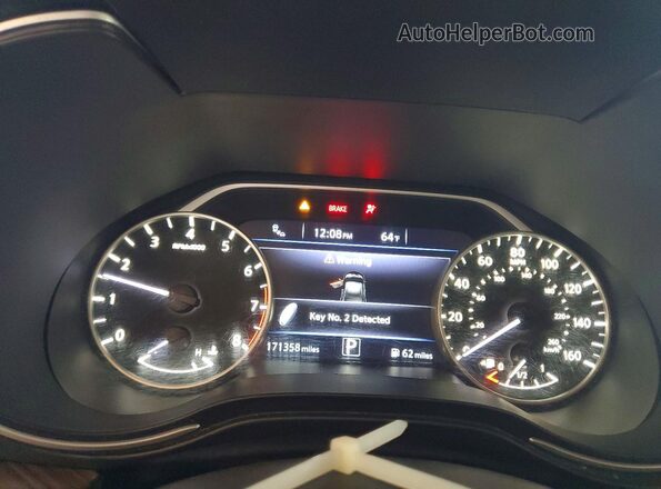 1N4AA6APXGC403482 2016 NISSAN MAXIMA Black Instrument cluster view