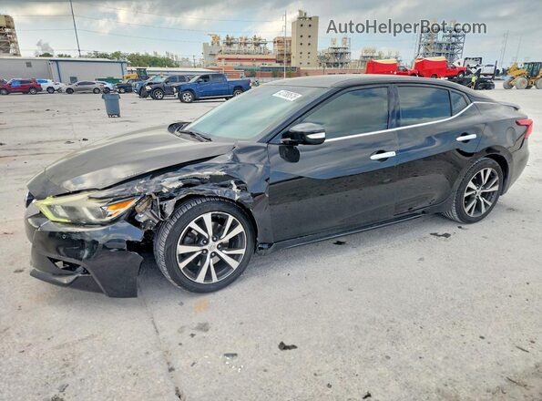 1N4AA6APXGC435400 2016 NISSAN MAXIMA Черный Передняя левая четверть