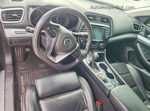1N4AA6APXGC435400 2016 NISSAN MAXIMA Черный Вид панели приборов