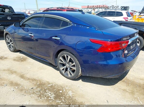 1N4AA6APXHC436466 2017 NISSAN MAXIMA Синий Задняя левая четверть