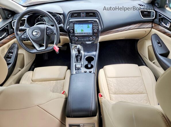 1N4AA6APXJC364948 2018 NISSAN MAXIMA Бордовый Вид панели приборов