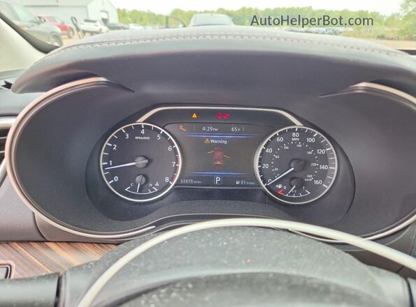 1N4AA6APXJC364948 2018 NISSAN MAXIMA Бордовый Вид щитка приборов