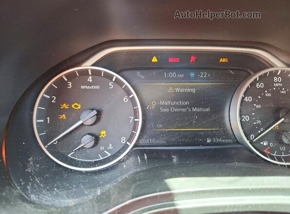 1N4AA6AV1KC376437 2019 NISSAN MAXIMA Черный Вид щитка приборов