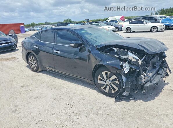 1N4AA6AV1KC376437 2019 NISSAN MAXIMA Черный Передняя правая четверть