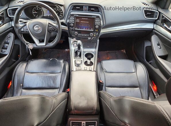 1N4AA6AV2KC371022 2019 NISSAN MAXIMA Blue Dashboard view