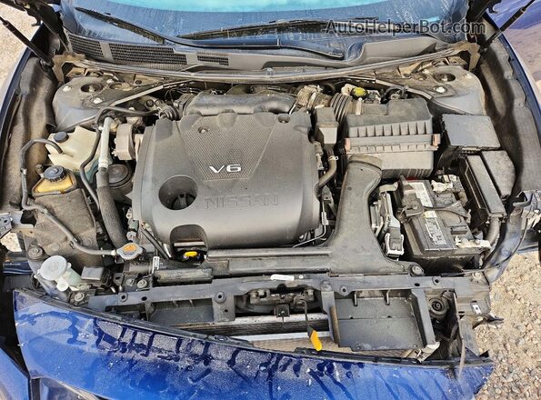 1N4AA6AV2KC371022 2019 NISSAN MAXIMA Blue Rear interior view