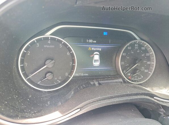 1N4AA6AV2KC382229 2019 NISSAN MAXIMA Белый Вид щитка приборов