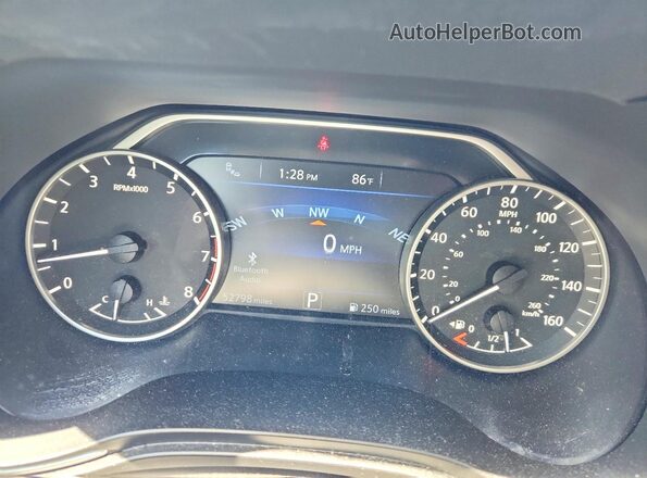 1N4AA6AV4KC379946 2019 NISSAN MAXIMA Белый Вид щитка приборов