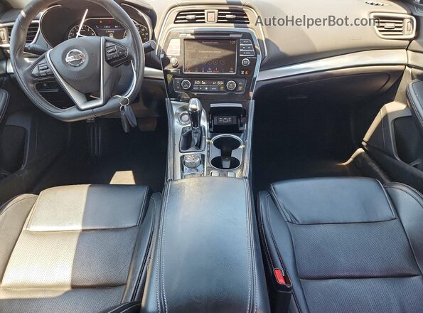 1N4AA6AV4KC379946 2019 NISSAN MAXIMA Белый Вид панели приборов