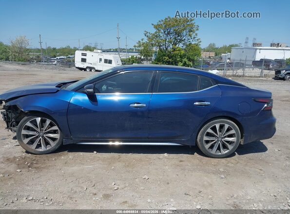 1N4AA6AV4KC381924 2019 NISSAN MAXIMA Blue Widok wnętrza z tyłu