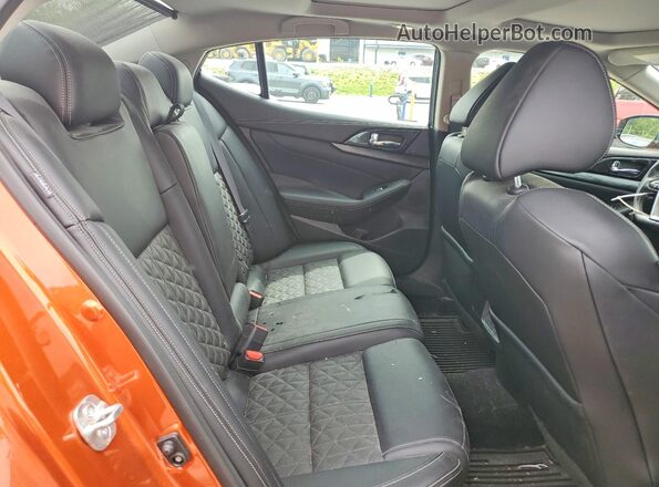 1N4AA6AV7KC380900 2019 NISSAN MAXIMA Orange Vista de los asientos traseros