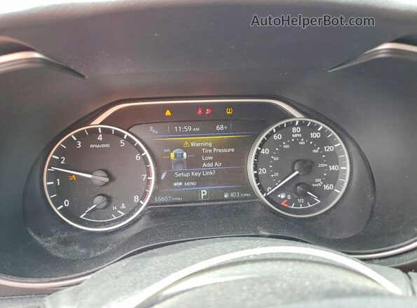 1N4AA6AV7KC380900 2019 NISSAN MAXIMA Orange Vista del cuadro de instrumentos