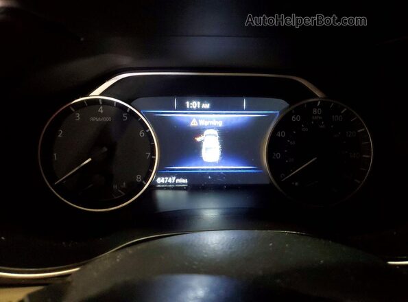 1N4AA6AV7KC381190 2019 NISSAN MAXIMA Black Instrument cluster view