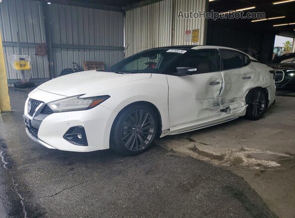 1N4AA6AV8KC371607 2019 NISSAN MAXIMA White Передня ліва чверть