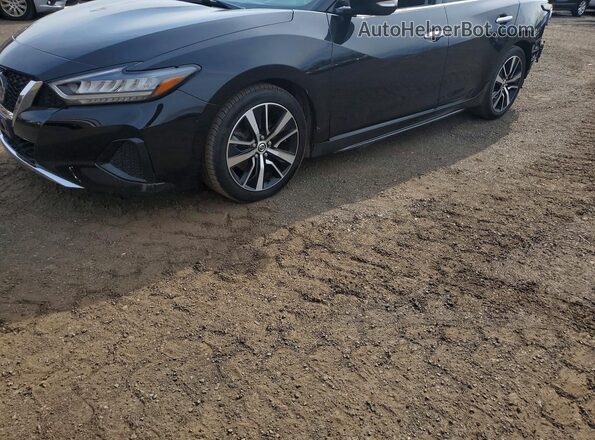 1N4AA6CV2NC503553 2022 NISSAN MAXIMA Черный Передняя левая четверть